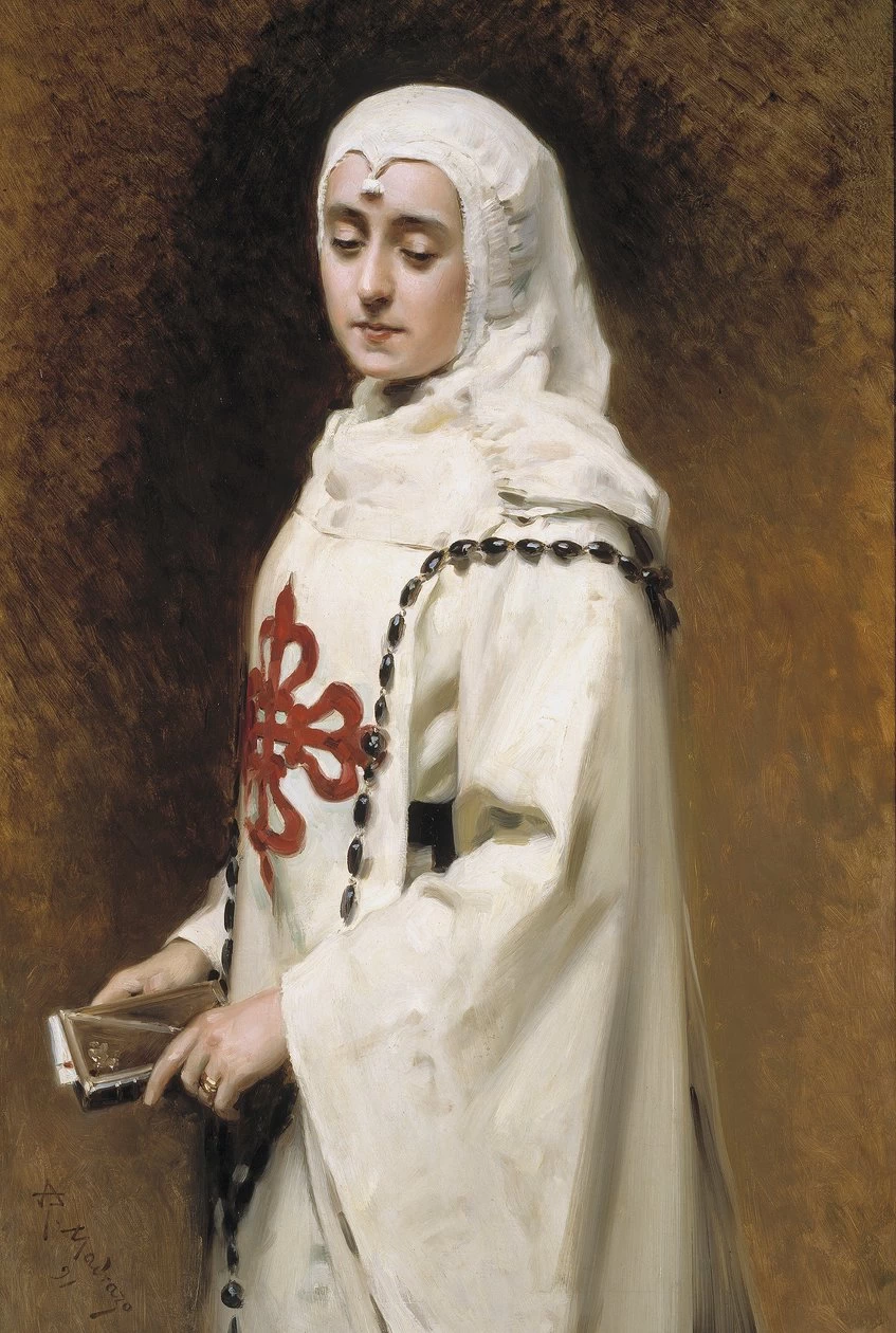 Raimundo Madrazo - Ritratto di María Guerrero in Doña Inés